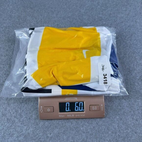 NWT Nike Livestrong‎ Unite Cycling Jersey Large Yellow White Bike Athletic Men's - Picture 11 of 12